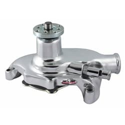 SBC SHORT CHROME WATER PUMP ALLOY HIGH FLOW  - 1394NA