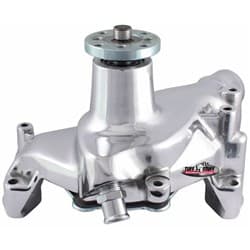 SBC LONG ALUMINUM CHROME WATER PUMP. SMOOTHIE TUFF STUFF - 1448NA