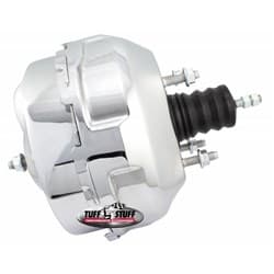 9" CHROME BRAKE BOOSTER DUAL DIAPHRAGM. TUFF STUFF - 2229NA
