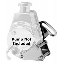 BBC SAGINAW P/STEER BRACKET LONG W/PUMP MID LEFT *BLACK*  - 6507A