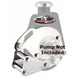 SBC SAGINAW P/STEER BRACKET LONG W/PUMP MID LEFT *CHROME*  - 6508A