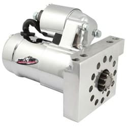 CHEVY STARTER SMALL MINI TYPE 360 DEG ROTATE **CHROME**  - 6550A