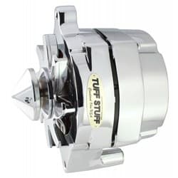 FORD 1-WIRE 100AMP ALTERNATOR CHROME, V-PULLEY, SMALL CASE TUFFSTUFF / 7068ABULL