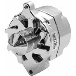 FORD 1-WIRE 140AMP ALTERNATOR CHROME, 6-RIB, SMALL CASE TUFFSTUFF / 7069ABULL6G