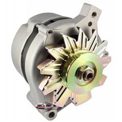 FORD 1G ALTERNATOR, 70AMP EXTERNAL REG, NATURAL FINISH TUFFSTUFF / 7078