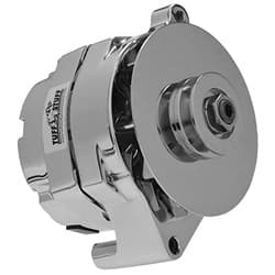 CHROME ALTERNATOR 100AMP SMALL FORD EXT REG *****NOTES**  - 7078NC