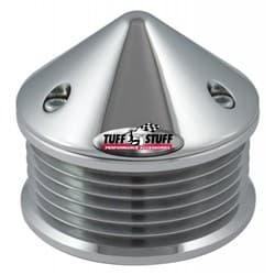 6 GROOVE ALTERNATOR PULLEY CHROME W/ BULLET NOSE COVER TUFFSTUFF / 7653A