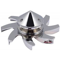 BILLET ALLOY ALTERNATOR FAN W/ CHROME STEEL PULLEY  - 7679A