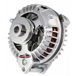 CHRYSLER ALTERNATOR 100 AMP 1961-65 CHROME SINGLE PULLEY TUFF STUFF / 8509RCSP