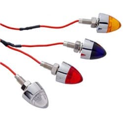 LIGHTED BULLET NUTS LED *CLEAR CHROME       **PR** UPI - 10862