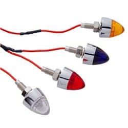 LIGHTED BULLET NUTS LED *AMBER CHROME       **PR** UPI - 10863