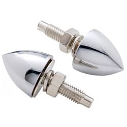 BULLET LICENSE FRAME NUT CHROME       **4 PK** UPI - 10889