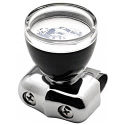 CHROME TRAD BRODY KNOB S/S CLAMP WITH BLK KNOB UPI - 70109