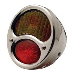 1928-31 FORD S/S TAILIGHT   EA POLISHED RED LENS *LEFT* UPI - A1001-12VRL