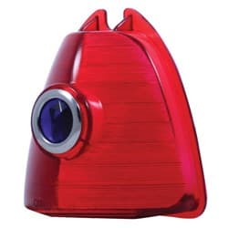 1953 CHEVY RED TAIL LIGHT LENS W/ BLUE DOT UPPER LENS   EA UPI - C4006-1