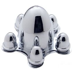 SPIDER WHEEL COVER -CHROME SET OF 4  SUIT 5X 4.75 CHEV/GM UPI - C8056