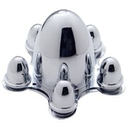 SPIDER WHEEL COVER -CHROME SET OF 4  SUIT 5X 4.5 FORD UPI - C8057