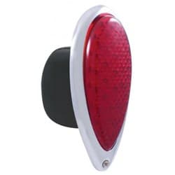 1938-39 FORD LED TAIL LIGHT RED LENS S/S STOP TURN TAIL UPI - F383904
