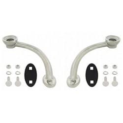 HOTROD HIBOY HEAD LAMP STANDS POLISHED S/S W/HARDWARE UPI - S1101