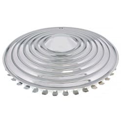 CHROME 15 STARBURST SET OF 4 WHEEL COVERS UPI - SBC01-15