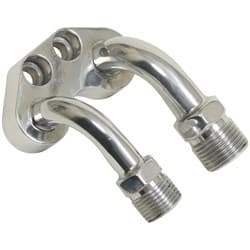 VINTAGEAIR COMP BLOCK FITTING POLISHED AIR COND VINTAGEAIR - 342311