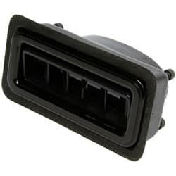 BLACK ANODIS STREAMLINE LOUVER RECT 1.75X4.875 BLK ALUM TRIM VINTAGEAIR - 490622