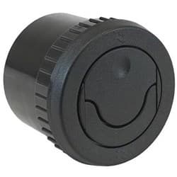 VINTAGE AIR DOUBLE VANE LOUVER 2.875ROUND THRUDASH MOUNT BLK VINTAGEAIR - 49193-VUL