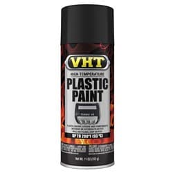 VHT HIGH TEMP PLASTIC PAINT MATTE BLACK VHT / SP820