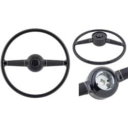 1940 DELUXE S/WHEEL 15" GLOSS BLACK STD KEYWAY VINTIQUE - 01A-3600-D15