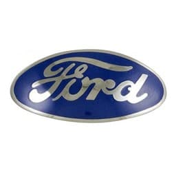 1933FORD RADIATOR SHELL EMBLEM INCL MOUNT HARDWARE-BLUE VINTIQUE - 18-8212