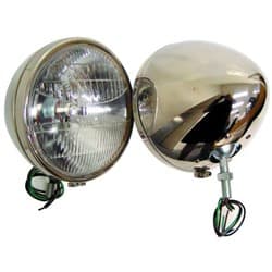 1933-34 S/S  HEAD LAMPS  PR POLISH-NO TURN SIGNAL VINTIQUE - 40-13000-QS