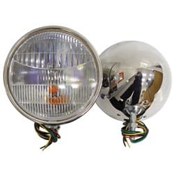 1933-34 S/S HEAD LAMPS  PR POLISH-WITH TURN SIGNAL VINTIQUE - 40-13000-QSTS