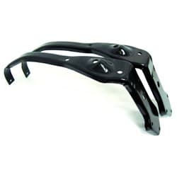 33 34 FORD FRONT FENDER BRACES PAIR BLK STEEL DIE STAMPED VINTIQUE - 40-16047/8