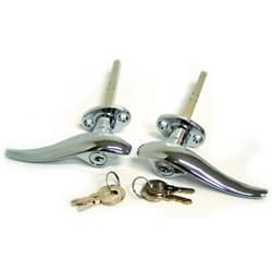 1932 3W/33-34 O/S DOOR HANDLES CHROME-LOCKING-   PAIR VINTIQUE - 40-702350/1-L