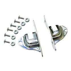 1933-39 RADIATOR SUPPORT ROD BRACKETS POLISH S/S KIT PR VINTIQUE - 40-8140/41-SS