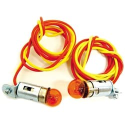 HEADLAMP TURN SIGNAL KIT  -PR 12V AMBER BULBS,1937-40 FORDS VINTIQUE - 78-13026-TS12