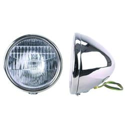 1928-29 S/S HEAD LAMPS  PR POLISH-NO TURN REGULAR LENSES VINTIQUE - A-13000-AQS
