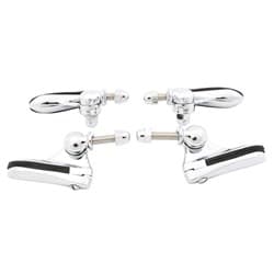 1930-35 OPEN CAR WIND WING BRACKET SET DIE CAST CHROME VINTIQUE - A-18200-B