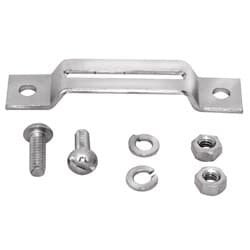 1928-32 RUMBLE LID STRIKER PLATE STAMPED STEEL W/SCREWS VINTIQUE - A-52500-S