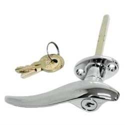 28-29 O/S LOCKING DOOR HANDLE SUIT CLOSED CAR CHROME EA VINTIQUE - A-702350-AL