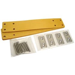 1928-32 DOOR CHECK STRAP KIT LEATHER/POL S/S VINTIQUE - A-702828-S