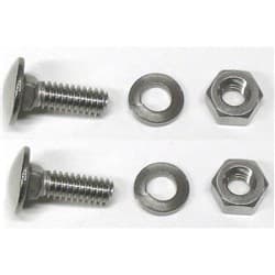 1928-34 FRONT GUARD BRACE BOLT SET  POL S/S  **PR** VINTIQUE - B-16026-SS