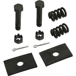 1928-48 BLK RADIATOR MOUNT KIT BOLTS,SPRINGS,NYLOCKS-KIT VINTIQUE - B-8130-S