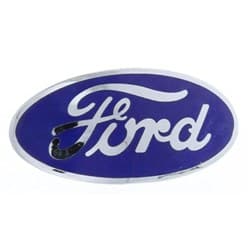 1932FORD RADIATOR SHELL EMBLEM INCL MOUNT HARDWARE-BLUE VINTIQUE - B-8212