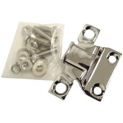 1932 FORD REAR HOOD BRACKETS INCL MOUNT HARDWARE-*CHROME* VINTIQUE - B-8221