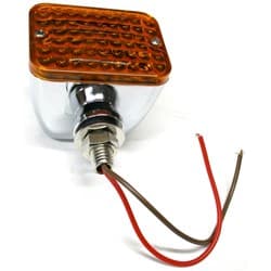 VINTIQUE MEDIUM ROD LITE TURN SIGNAL AMBER  CHROME VINTIQUE - HR-13302-M