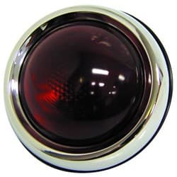 1950 PONTIAC HOT ROD TAILAMPS RED LENS & S/S BEZEL VINTIQUE - HR-13405