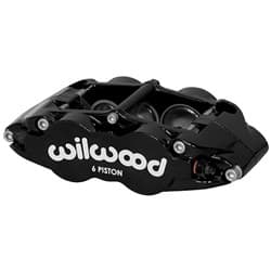 6 PISTON DUST SEAL CALIPER, RH 1.62-1.12-1.12", 1.10" DISC WILWOOD / 120-14436-BK