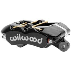 DYNAPRO LOW PROFILE CALIPER 4 PISTON 1.12 .81" DUST SEAL BLK WILWOOD / 120-15585-BK