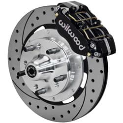 DUST BOOT FRONT BRAKE KIT 1967-69 CAMARO, 12.19" DRILLED WILWOOD / WB140-13203-D